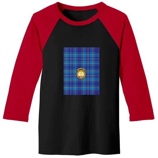 Discover Mercer Scottish Tartan and Crest Baseball Tees
