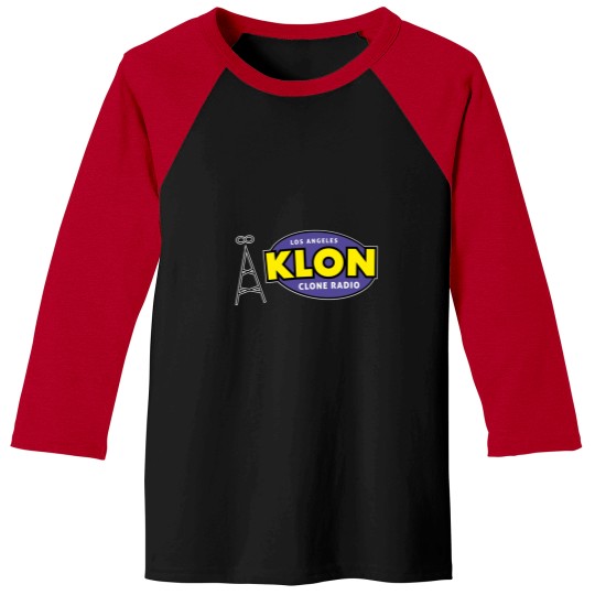 Discover KLON Los Angeles Clone Radio station logo 1 Baseball Tees