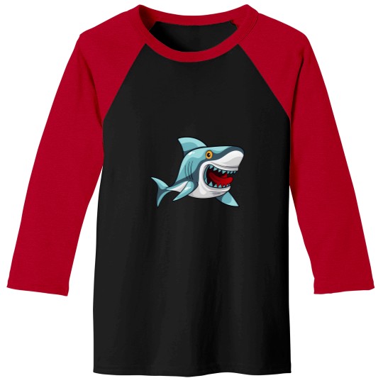 Discover Open mouth Bape Shark Baseball Tees