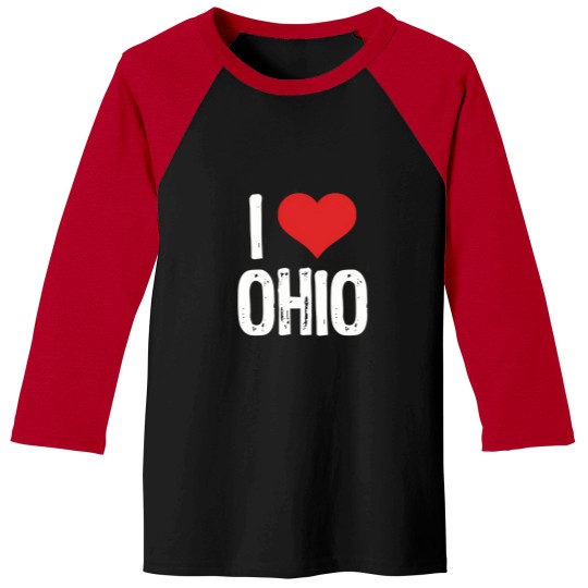 Discover I-Love-Ohio T-Shirt Baseball Tees