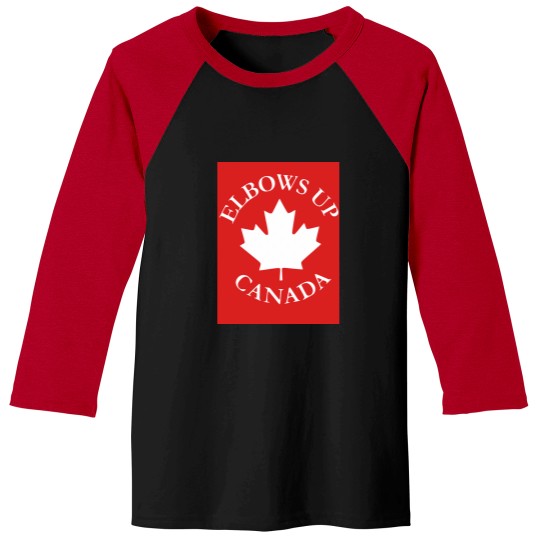 Discover Elbows Up Canada Baseball Tees