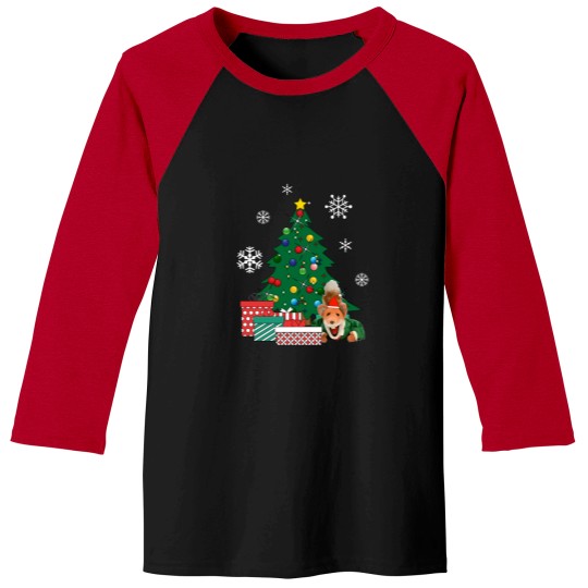 Discover Basil Brush Around The christmass Tree Baseball Tees