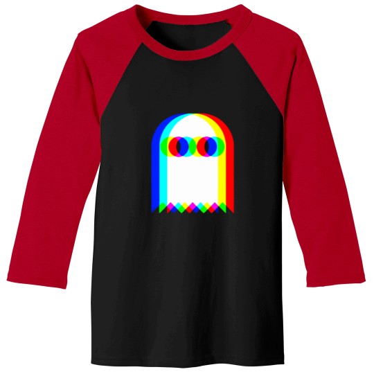 Discover Ghost Trippy Halloween Techno Rave Edm Music Party T-Shirt Regular Print Baseball Tees