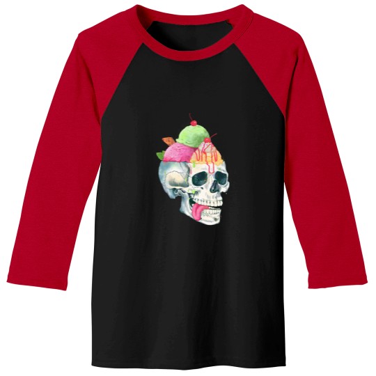 Discover Brain Freeze skeleton bike160png Baseball Tees