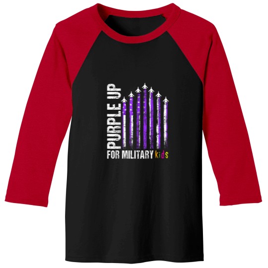 Discover purple up for military purple up child flag boy Baseball Tees