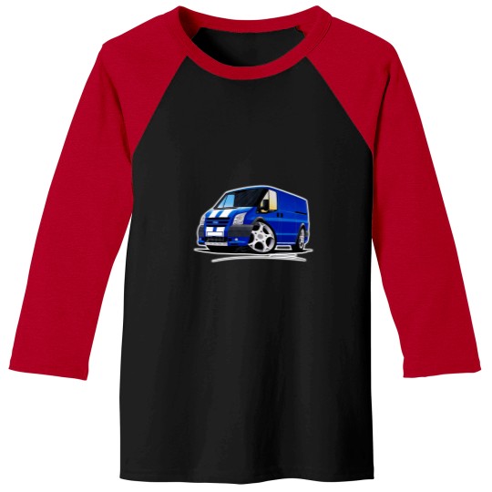 Discover Transit Sportvan Blue Baseball Tees
