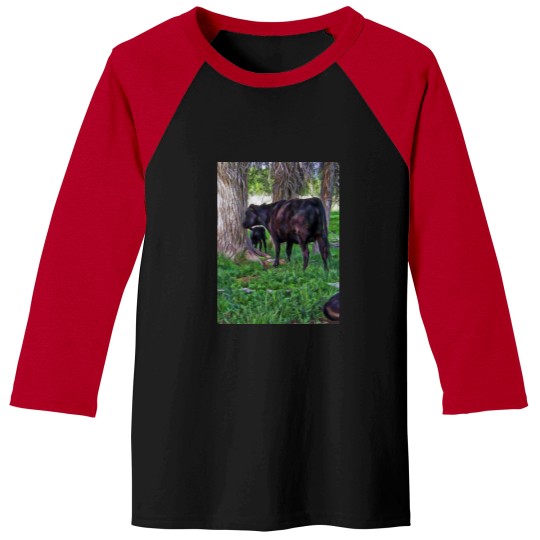 Discover Cow and Calf Unders Cottonwoods Baseball Tees