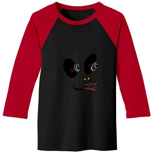 Discover Smiling skeleton Baseball Tees
