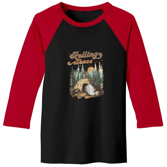 Discover the tone wa rolled away he i alive retro chritian eater 12 Baseball Tees