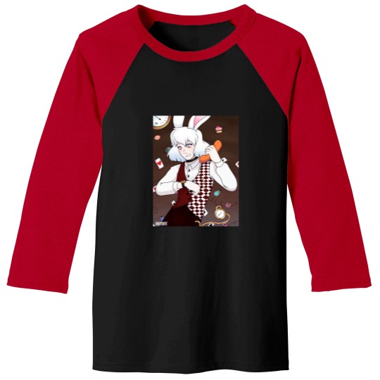 Discover White Rabbit in a Rush Baseball Tees