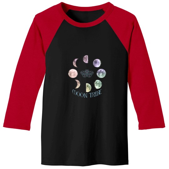 Discover moons Tribe with Moth and moons Phases Baseball Tees