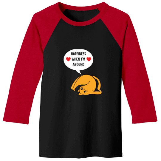 Discover Happiness-Is-A-Day-Spent-Hiking-With-My-Cat-Happiness-when-Im-aroundfunny-cat Baseball Tees