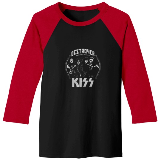 Discover Kiss---Flaming-Youth-T-Shirt Baseball Tees