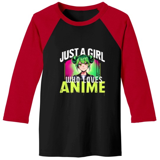 Discover Just A Girl Who Loves Anime Anime Lover Baseball Tees