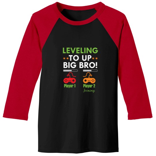 Discover I Leveled Up To Big Bro  - Promoted To Big Brother Baseball Tees