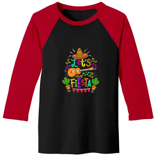 Discover Cinco De Mayo Mexican Guitar Cactus For Baseball Tees