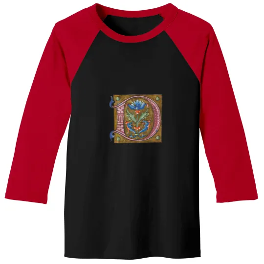 Discover Initial manuscript art — medieval art - Illuminated manuscripts art Baseball Tees
