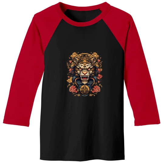 Discover Dragon Anime Japanese Sea Waves Baseball Tees