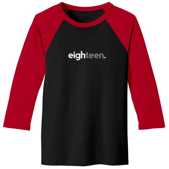 Discover 18Th-Birthday-For-Boys-Eighteen-Him-Age-18-Year-Party-Teen-T-Shirt Baseball Tees