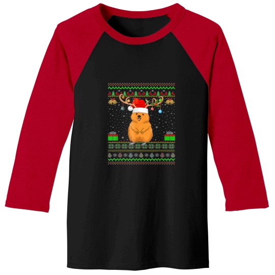 Discover Quokka Lover Santa Matching Ugly Christmas Baseball Tees