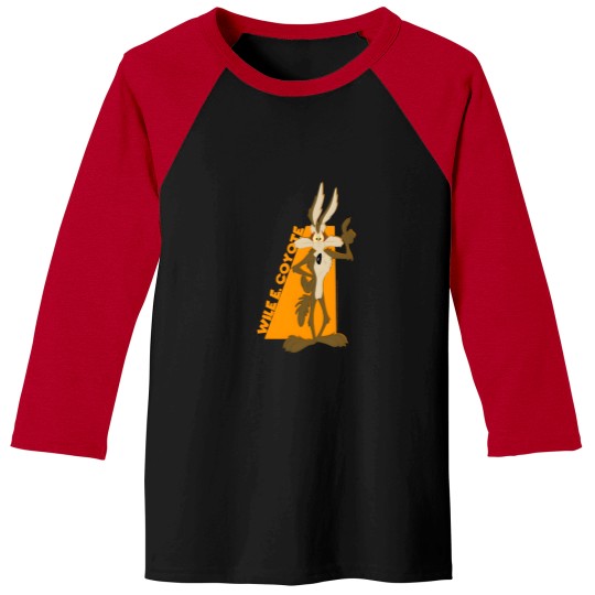 Discover Looney Tunes Wile E Coyote Orange Hue Portrait Baseball Tees