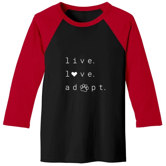 Discover Cat And Dog Rescue Paw Print Adopt A Rescue Animal Baseball Tees