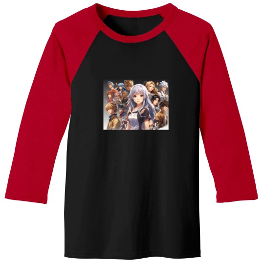 Discover Anime Character Designed Baseball Tees