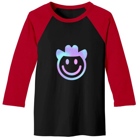 Discover Cowboy Smiley Baseball Tees