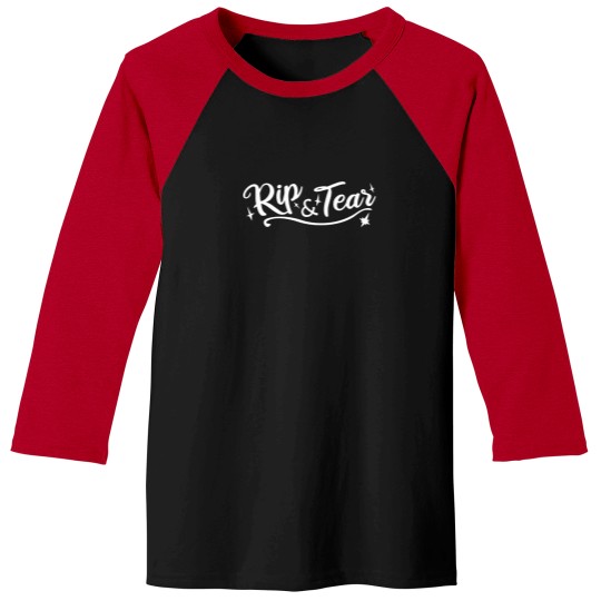 Discover 9343-Rip-And-Tear T-Shirt Baseball Tees