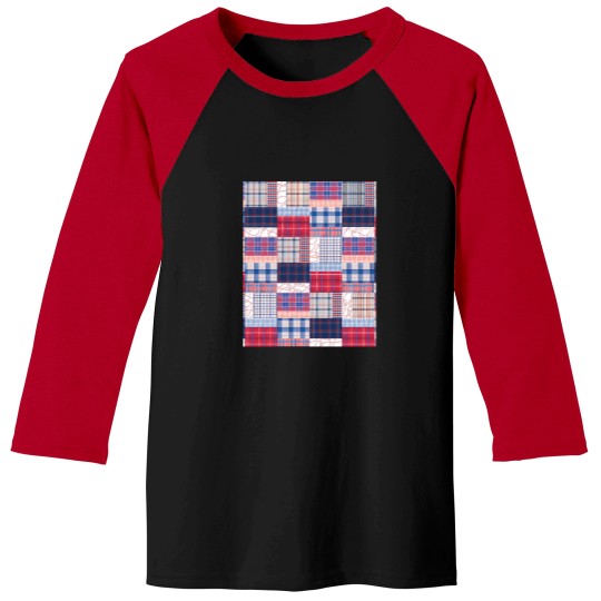 Discover Baseball-Patchwork-Graphic-T-Shirt Baseball Tees