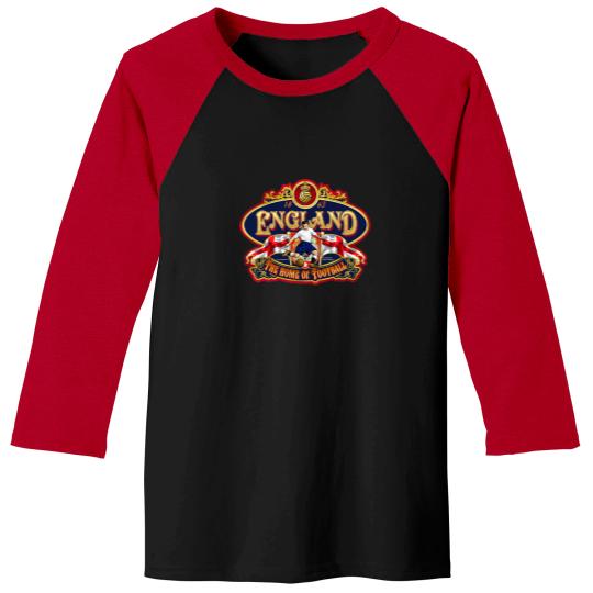 Discover England-'The-Home-Of-Football'-T-Shirt-Art Baseball Tees