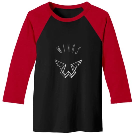 Discover Paul-Mccartney--Wings-Wings-Logo-Print T-Shirt Baseball Tees