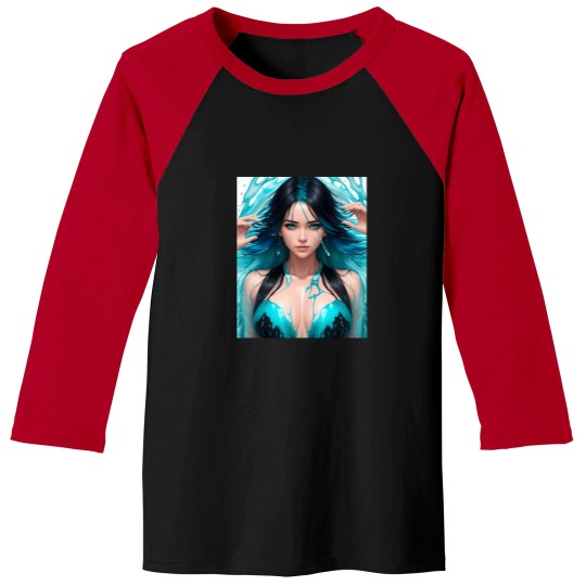 Discover Girl In Water (2) T-Shirt Baseball Tees