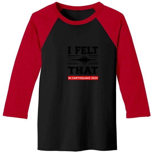 Discover New Jersey Earthquake Alert T-Shirt Baseball Tees