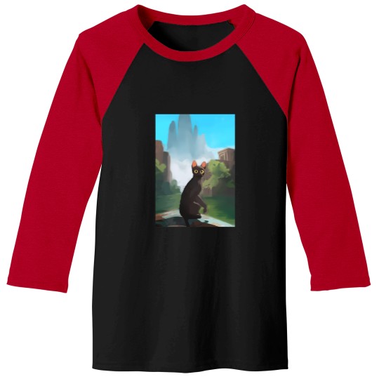 Discover Flow Cat Static red  Celica T23 7gen Baseball Tees