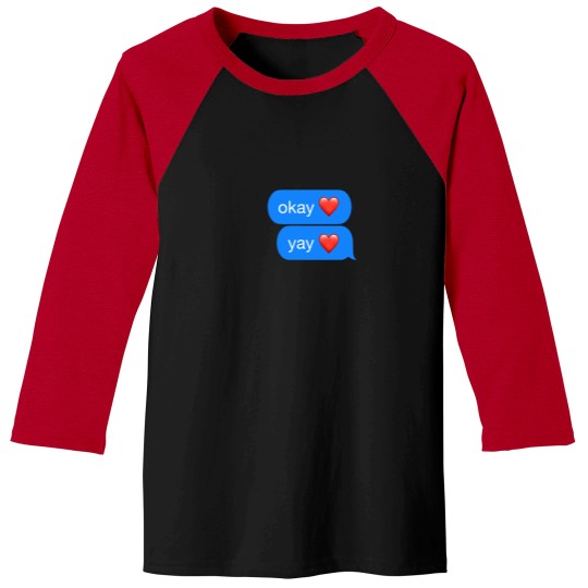 Discover Okay Yay memes Okay Yay heart Classic Baseball Tees