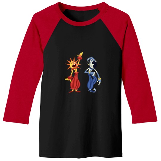 Discover SunDrop and MoonDrop FNAF Security Breach(1) Baseball Tees