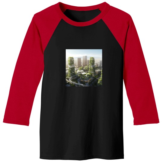 Discover Vertical Eden Skyscrapers Reimagined Active T-Shirt 865 Baseball Tees