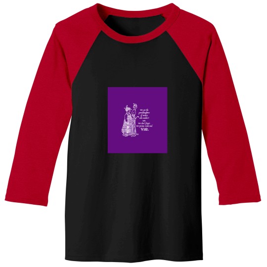Discover 1581 Granddaughters Who Vote White On Purple Sleeveless Top Baseball Tees