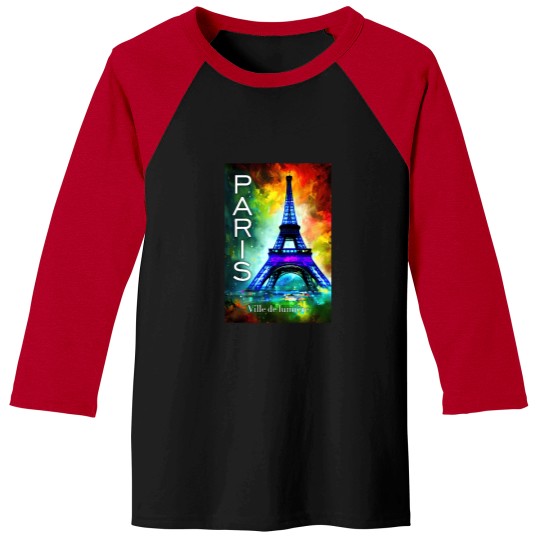 Discover Paris City Of Light No2 T-Shirt Baseball Tees