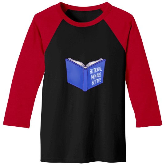 Discover Fictional Men Are Better Blue Bookish Spider Gwen Baseball Tees