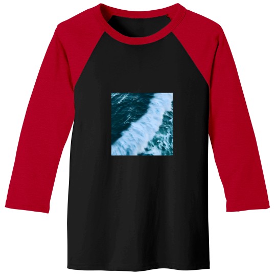 Discover 6297 Blue Ocean Waves 18 Active T-Shirt Baseball Tees