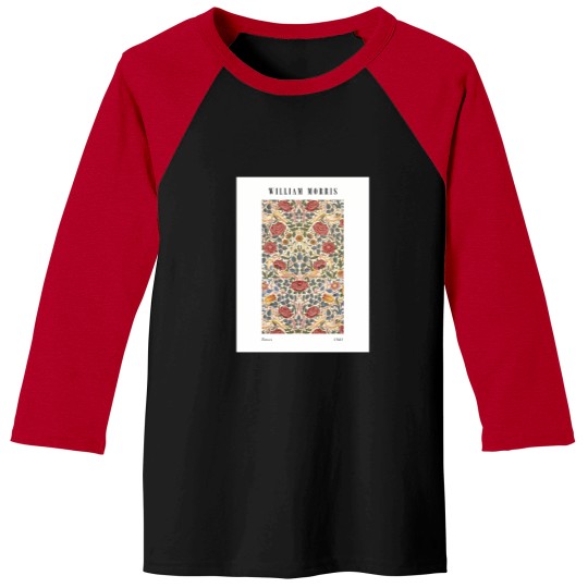 Discover William Morris - Roses (1883) - Wallpaper Design Simple minds Baseball Tees