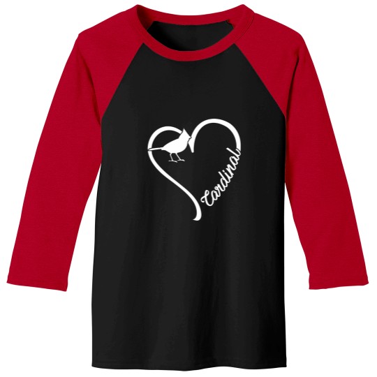 Discover Heart Cardinal Baseball Tees