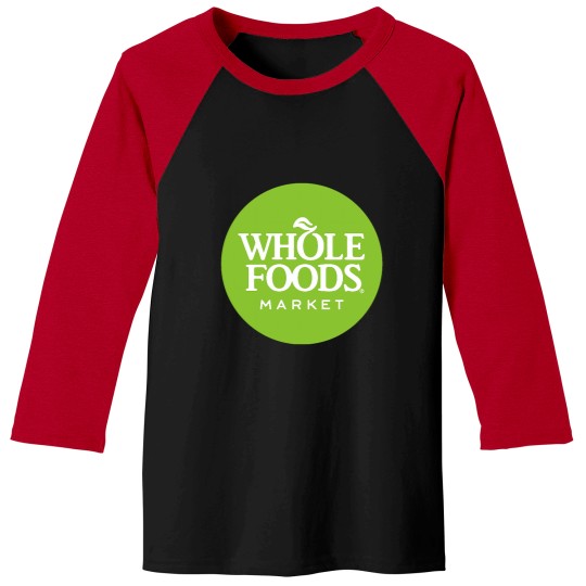 Discover Whole Foods Logo Baseball Tees