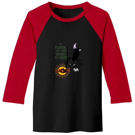 Discover a farmer by day gamer by night, farmer game Olive Loaf with Pimento Oversized Baseball Tees