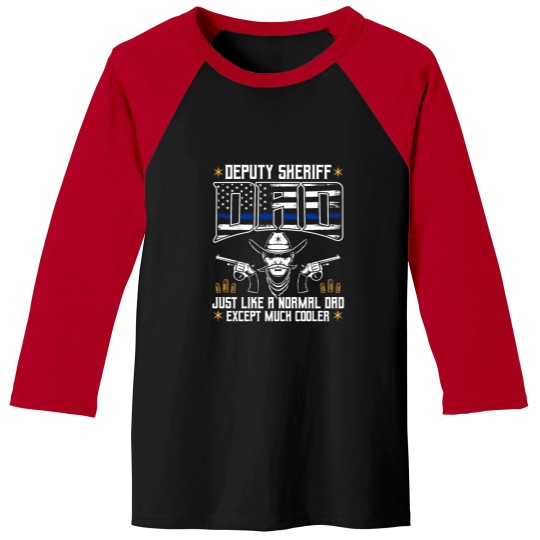 Discover Deputy Sheriff Cool Dad Police Law Enforcement Baseball Tees