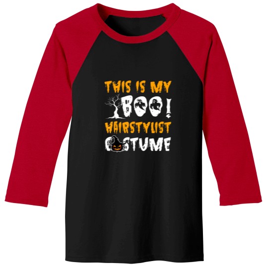 Discover Funny Barber | This Is My Boo Hairstylist Costume Sweat Baseball Tees