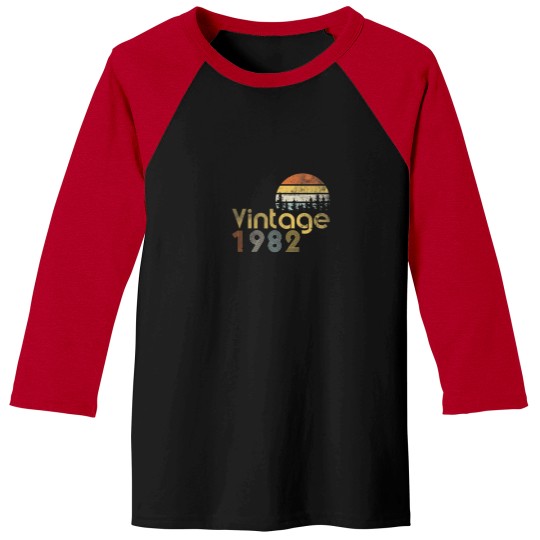 Discover 40Th Birthday Vintage Forest 1982 Baseball Tees