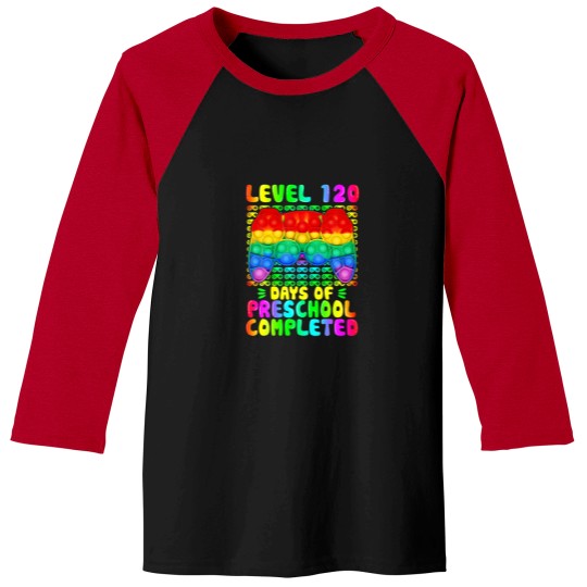 Discover Level 120 Days Of Preschool Completed Video Game P Baseball Tees
